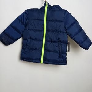Wonder Nation Boy's Navy Blue Winter Coat Size 4T.